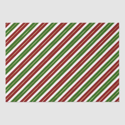 Sakkerstaven voor feestdagen, groen, rood en goude tissuepapier (Voorkant)