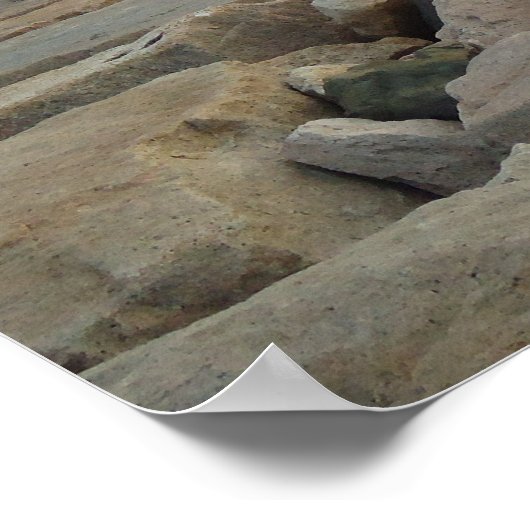 Sakonnet Point breekwater, Little Compton, RI Poster (Hoek)