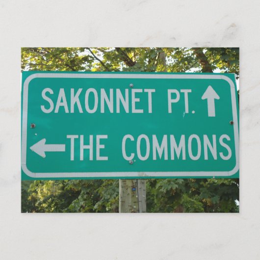 Sakonnet Point, de Commons, Little Compton, RI Briefkaart (Voorkant)