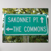 Sakonnet Point, de Commons, Little Compton, RI Poster (Voorkant)