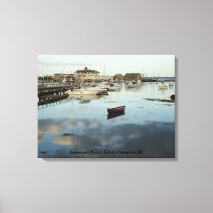 Sakonnet Point, Little Compton, RI Canvas Afdruk