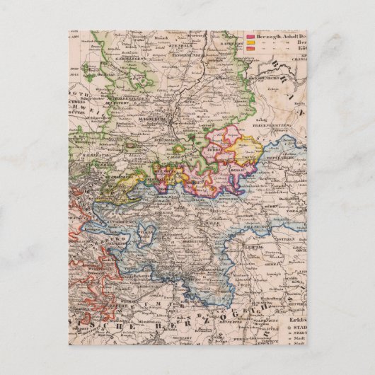 Saksen, Anhalt Briefkaart (Voorkant)