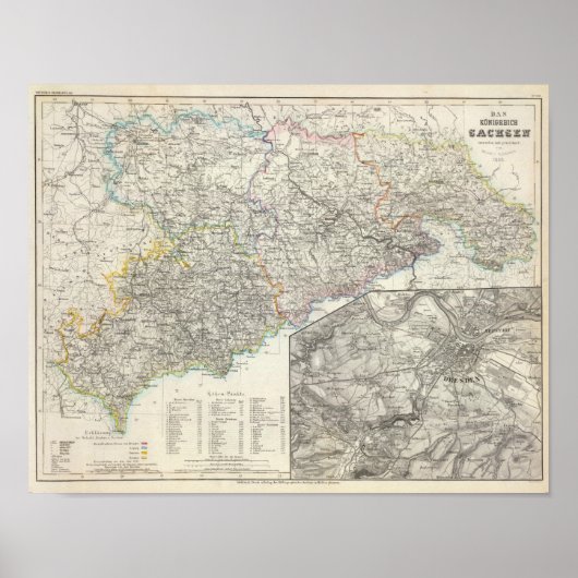 Saksen, Dresden Duitsland Poster (Voorkant)