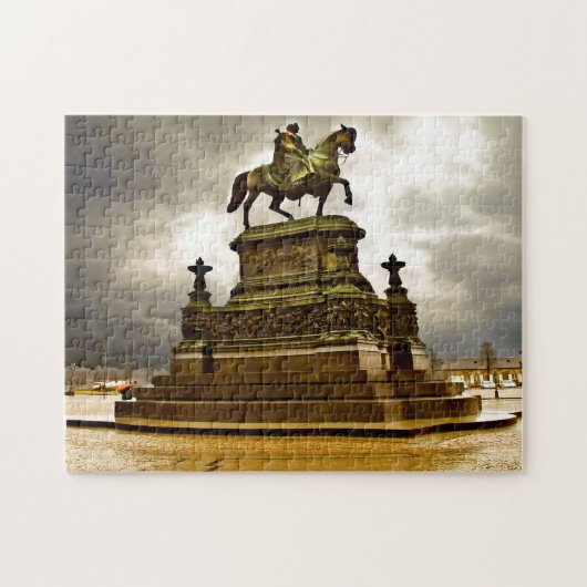 Saksen Dresden Monument Reiter Duitsland. Legpuzzel (Horizontaal)