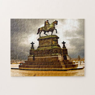 Saksen Dresden Monument Ruiter Duitsland. Legpuzzel