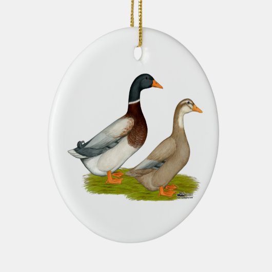 Saksen Ducks Keramisch Ornament (Rechts)