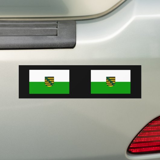 Saksen, Duitsland Bumpersticker (Op auto)