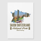 Saksisch Zwitserland Nationaal Park Duitsland kaar (Voorkant)