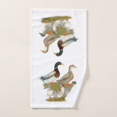 Saksische Eend Familie Bad Handdoek (Handdoek)