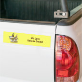 Saksische Eend Familie Bumpersticker (Op Truck)