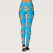 Saksische Eend Familie Leggings (Achterkant)