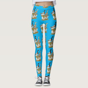 Saksische Eend Familie Leggings