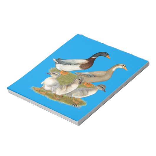 Saksische Eendenfamilie Notitieblok (Linkerzijde)