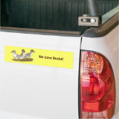 Saksische Eendjes Bumpersticker (Op Truck)