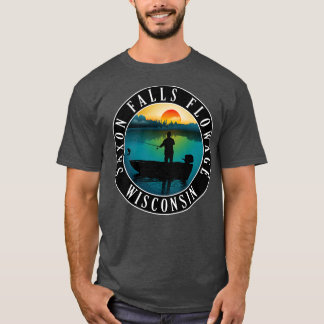 Saksische Herfsten Flowage Wisconsin Vist T-shirt