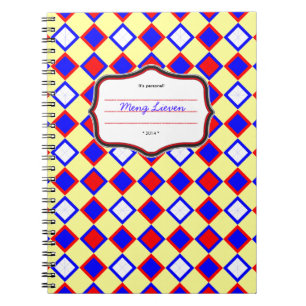 Saksische kleuren notitieboek