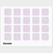 Saksische kleuren vierkante sticker (Vel)