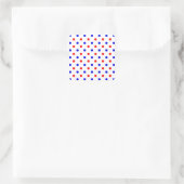 Saksische kleuren vierkante sticker (Tas)