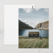 SAKSUN, FAERÖER BRIEFKAART (Voorkant / Achterkant)