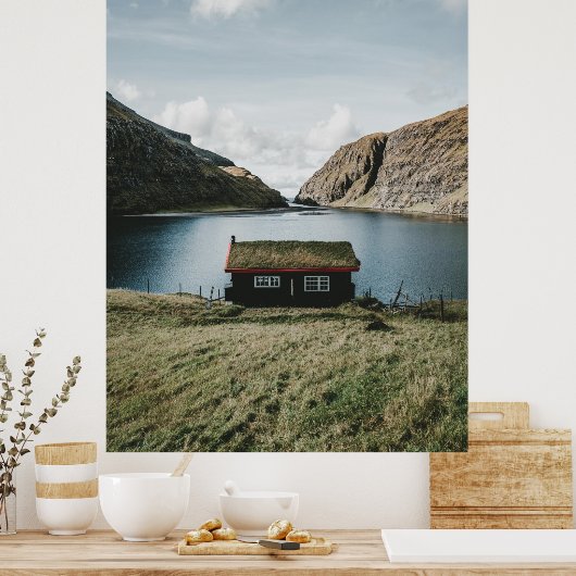 SAKSUN, FAERÖER POSTER (Keuken)