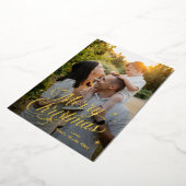 Saktaart voor feestdagen voor vrolijke Folie voor  Folie Uitnodiging (Gedraaid)