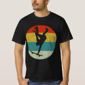 SAKTEBOARD retro  silhouette 70s T-shirt (Voorkant)