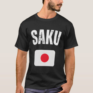 Saku Japan Vlag Reizen Souvenir Japans T-shirt