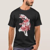 Sakuara Koi Carp Nishikigoi Fish Japanse kunst T-shirt (Voorkant)