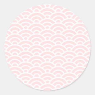 SAKURA 12 Seigaiha Waves - Energetic Ver. Ronde Sticker