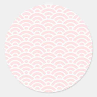 SAKURA 12 Seigaiha Waves - Energetic Ver. Ronde Sticker