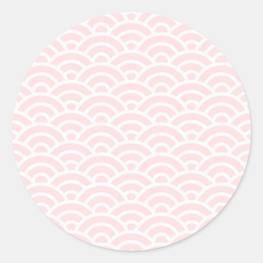 SAKURA 12 Seigaiha Waves - Energetic Ver. Ronde Sticker (Voorkant)
