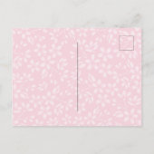 SAKURA Afstudeerfeest Uitnodiging Briefkaart (Achterkant)