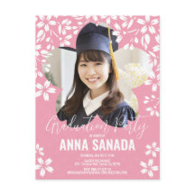 SAKURA Afstudeerfeest Uitnodiging Briefkaart