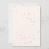 Sakura Afternoon Tea Party Invitation Kaart (Achterkant)