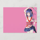 Sakura and a female samurai briefkaart (Voorkant)