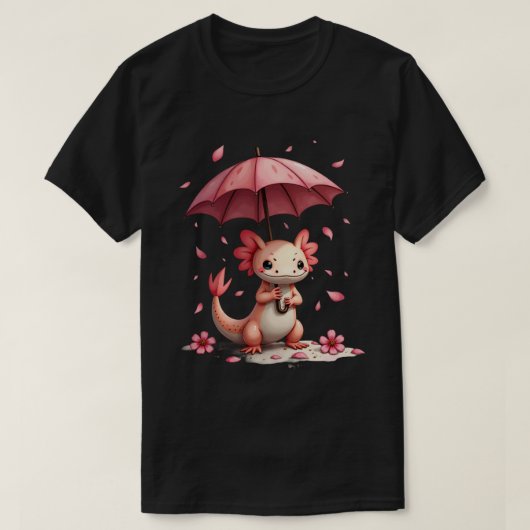 Sakura Axolotl T-shirt (Design voorkant)