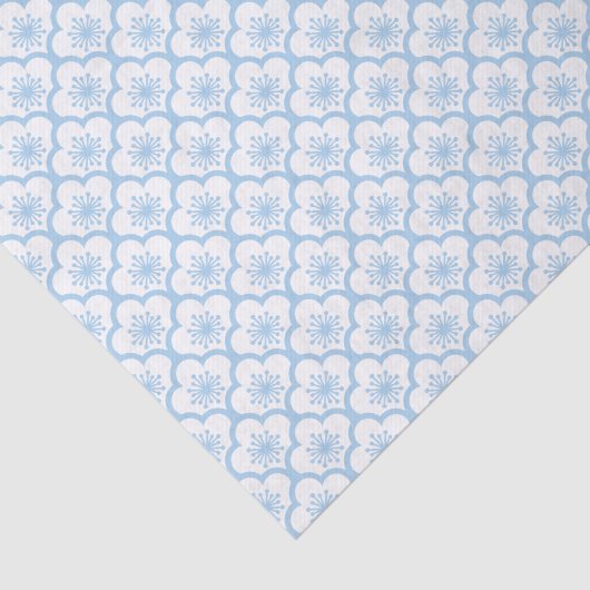 Sakura Baby Blue - White Tissuepapier (Detail)