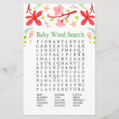 Sakura Baby shower Word Search Game (Voorkant)