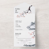 Sakura Berg | Casual RSVP All In One Uitnodiging (Binnen)