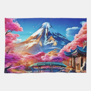 Sakura Berg: Lente Scene Theedoek