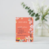 Sakura Bird Cosmetoloog Visitekaartje (Staand voorkant)