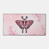 Sakura Bliss, Pink Moth Sakura Background Bureaumat (Voorkant)
