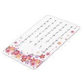 Sakura bloeit Katakana met Romaji Japans Magneet (Linkerzijde)