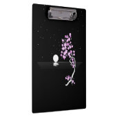 Sakura Bloeit onder een Volle Maan Klembord (Rechts)