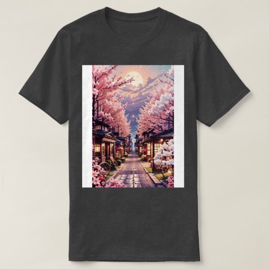 Sakura bloem esthetisch t-shirt (Design voorkant)