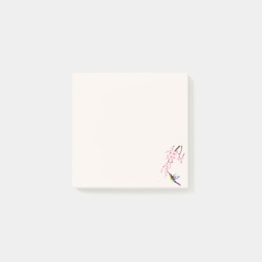 Sakura Bloem & Kolibrie Post-It Notities Post-it® Notes (Voorkant)