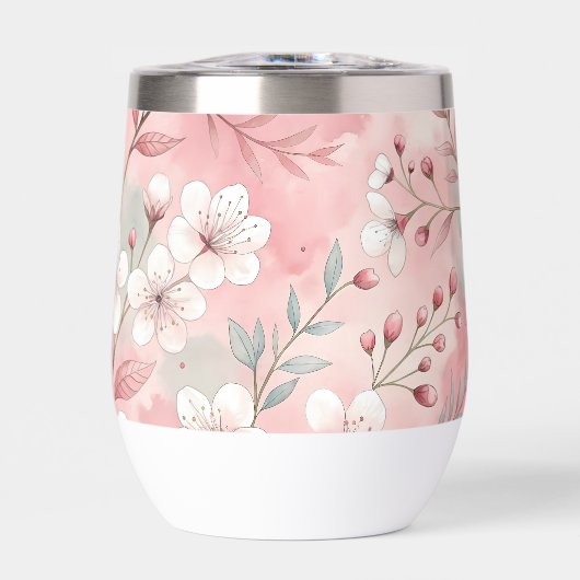 Sakura Bloem Patroon Roze (Voorkant)