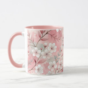 Sakura Bloem Patroon Roze Mok