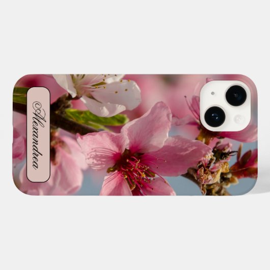 Sakura bloem, roze Japanse bloem Case-Mate iPhone Case (Achterkant (horizontaal))