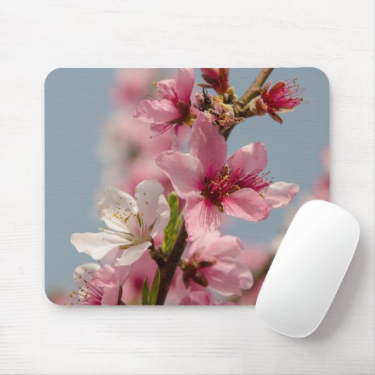 Sakura bloem, roze Japanse bloem Muismat (Met muis)